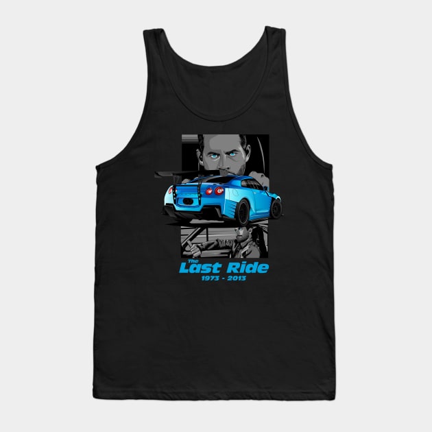 Paul Walker The Last Ride Tank Top by aredie19